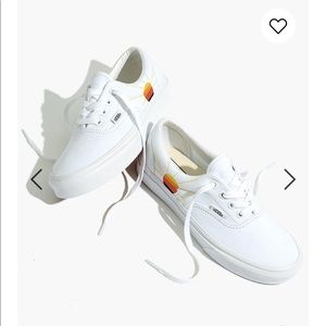 Madewell x vans embroidered sunset sneakers